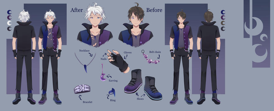 Model Sheet by @stellaxin2611